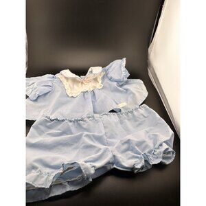 Cabbage Patch Kids Doll Coleco‎ Blue White Dress Bloomers Vtg 1984 READ